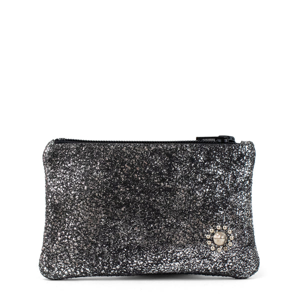 calleen cordero Tibi Zip Wallet Puerto Rico Silver w/ Nickel Art