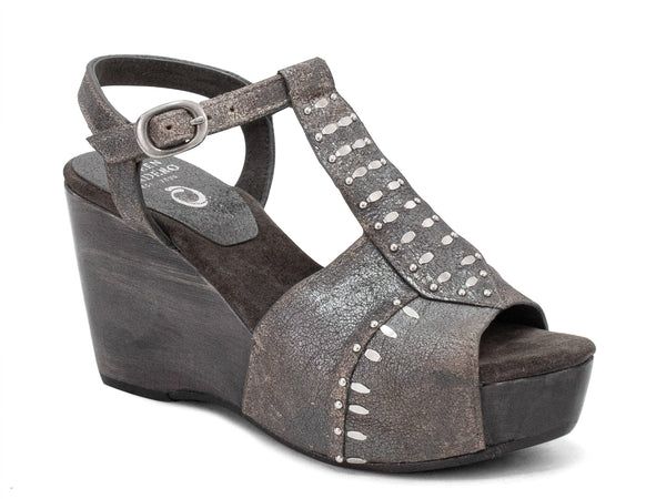 Calleen Cordero Tika A50 Wedge Copper Pearl Cracked W/ Brass Art