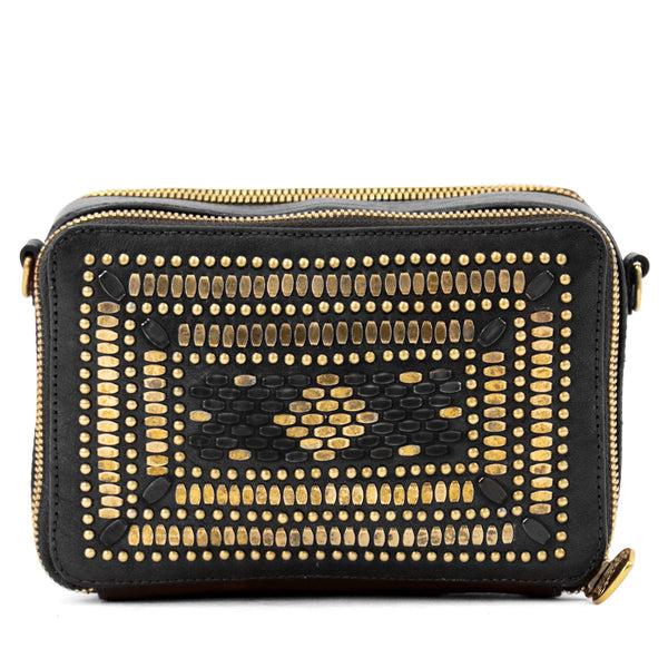 Calleen Cordero Tilda 100 Messenger Black Belmont W/Black And Brass