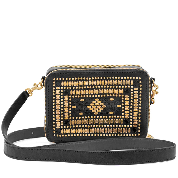 calleen cordero Tilda 100 Messenger Black Belmont w/Black and Brass