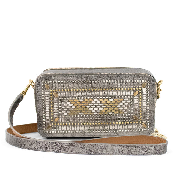 Calleen Cordero Tilda Large 100 Messenger Neo Gold W/ Brass & Nickel Art