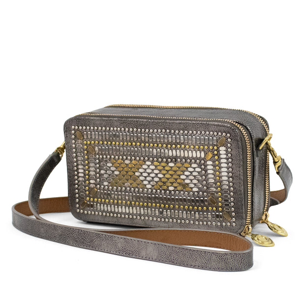 Calleen Cordero Tilda Large 100 Messenger Neo Gold W/ Brass & Nickel Art