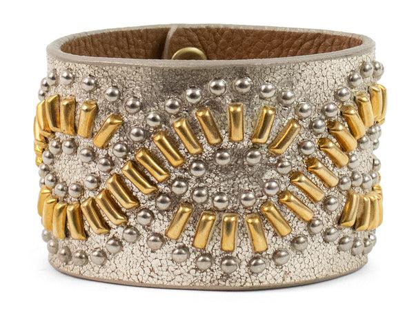 calleen cordero Topaz 2" Bracelet Dusty Gold w/ Brass & Nickel