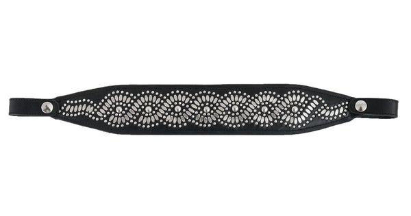 calleen cordero Topaz Browband Black Aniv w/ Nickel Art