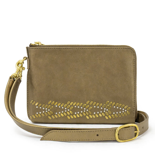 Calleen Cordero Vega H Messenger Black Belmont W/ Black & Brass Art