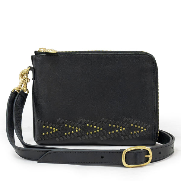 calleen cordero Vega H Messenger Black Belmont w/ Black & Brass Art