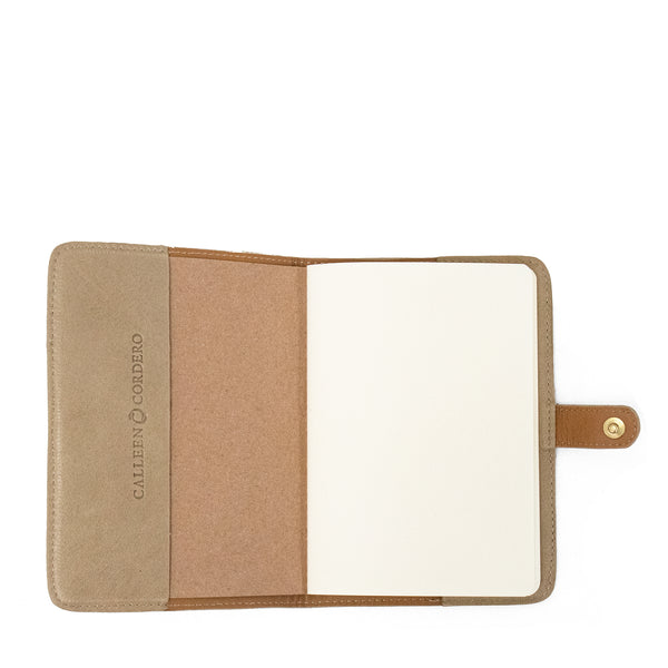 Calleen Cordero Ying Yang Notebook 4 1/2" W X 6" H Black Belmont W/ Nickel Art