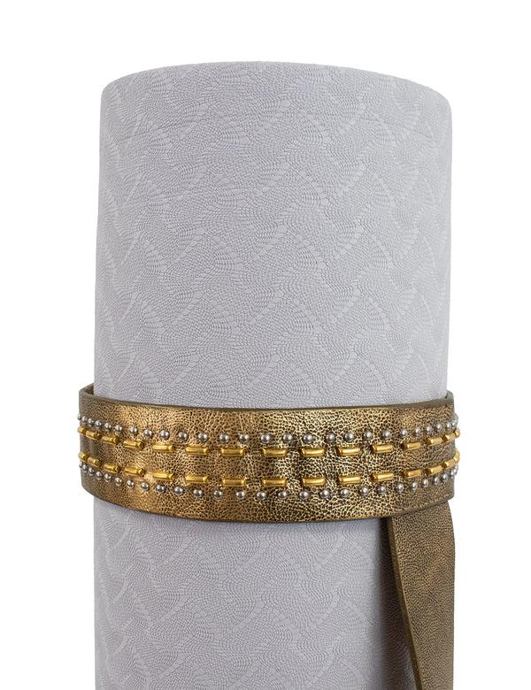 Calleen Cordero Yoga Strap Ligth Neo Gold W/ Brass & Nickel Art