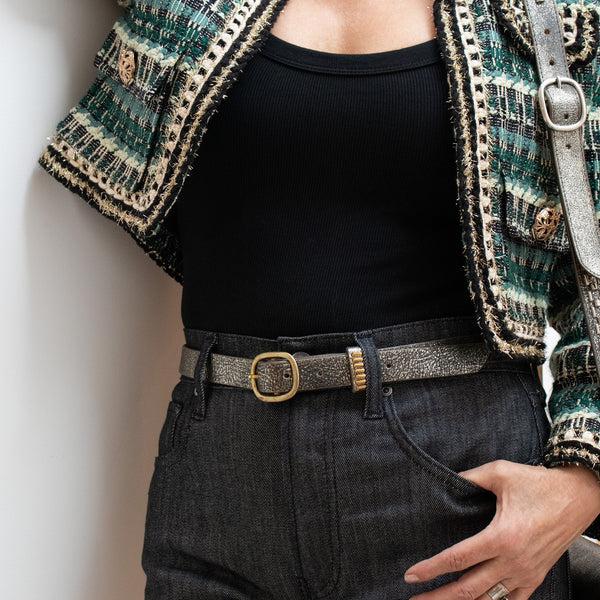 Calleen Cordero Zen NN 1" Belt Puerto Rico Gold W/ Brass Art