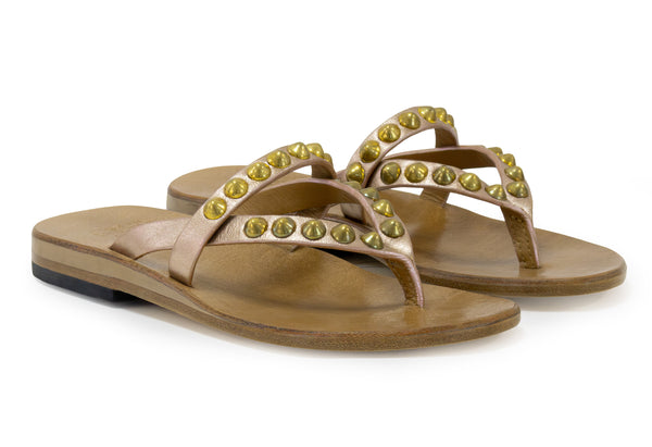 Calleen Cordero Ziggy Sandal Flamingo Britania W/ Brass Art