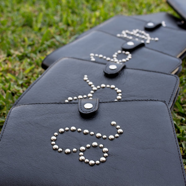 Calleen Cordero Zodiac Signs Notebook 4 1/2" W X 6" H Aries - Black Belmont W/ Nickel Art