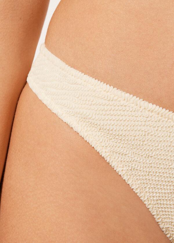 Calzedonia Brazilian Swimsuit Bottoms Crinkle Waves