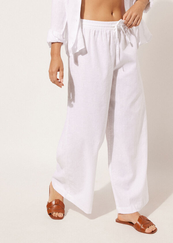Calzedonia Cotton And Linen Pants