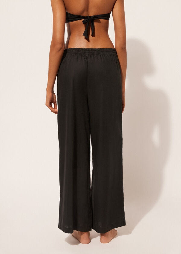 Calzedonia Cotton And Linen Pants