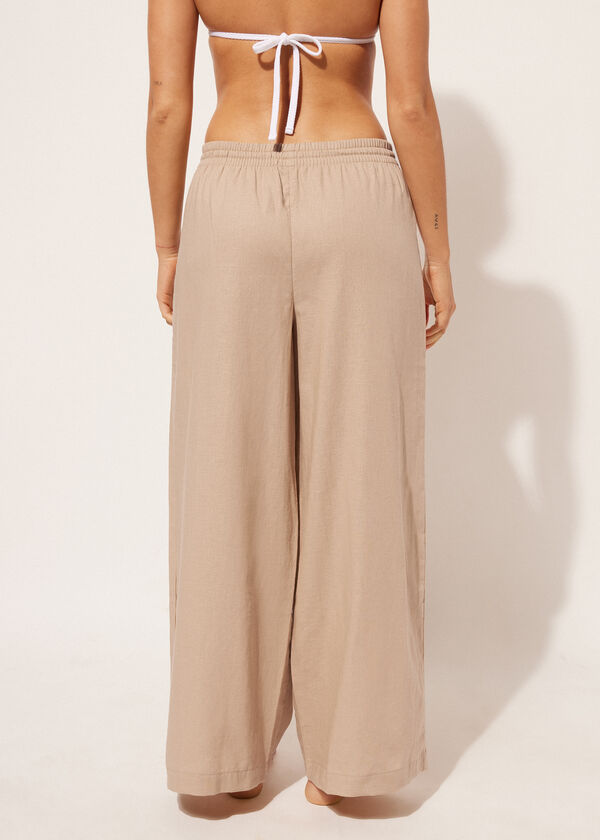 Calzedonia Cotton And Linen Pants