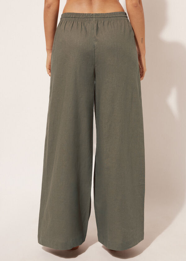 Calzedonia Cotton And Linen Pants