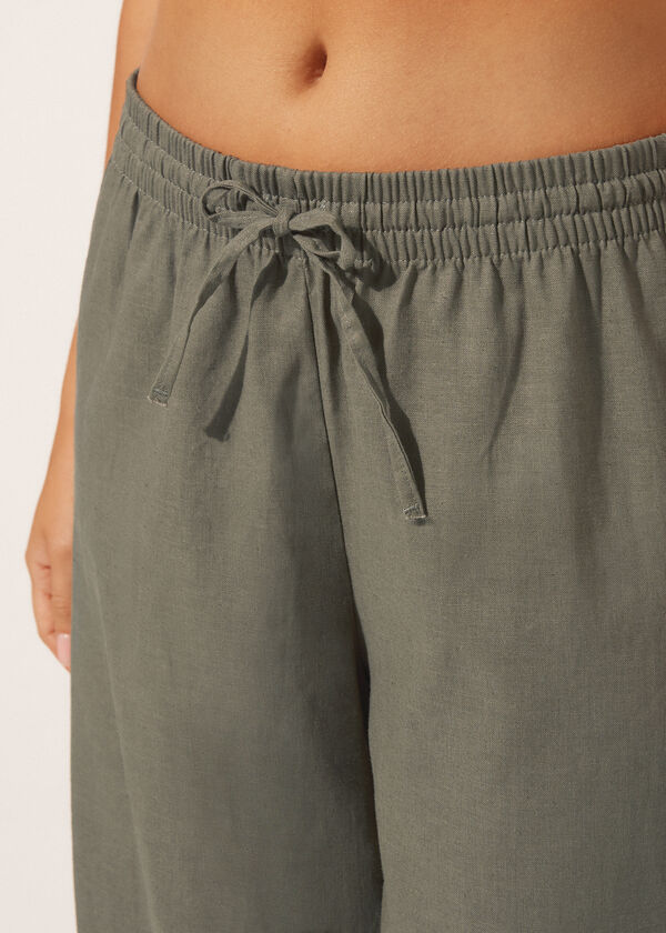 Calzedonia Cotton And Linen Pants