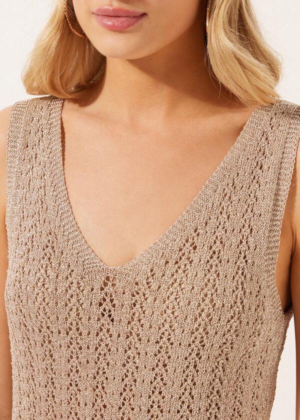 Calzedonia Crocheted Lamé Maxi Dress