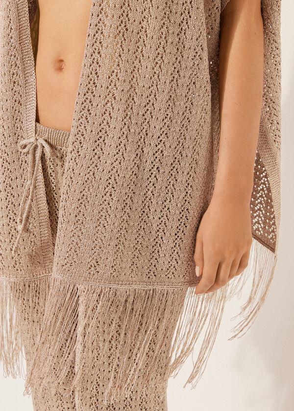 Calzedonia Crocheted Lamé Vest