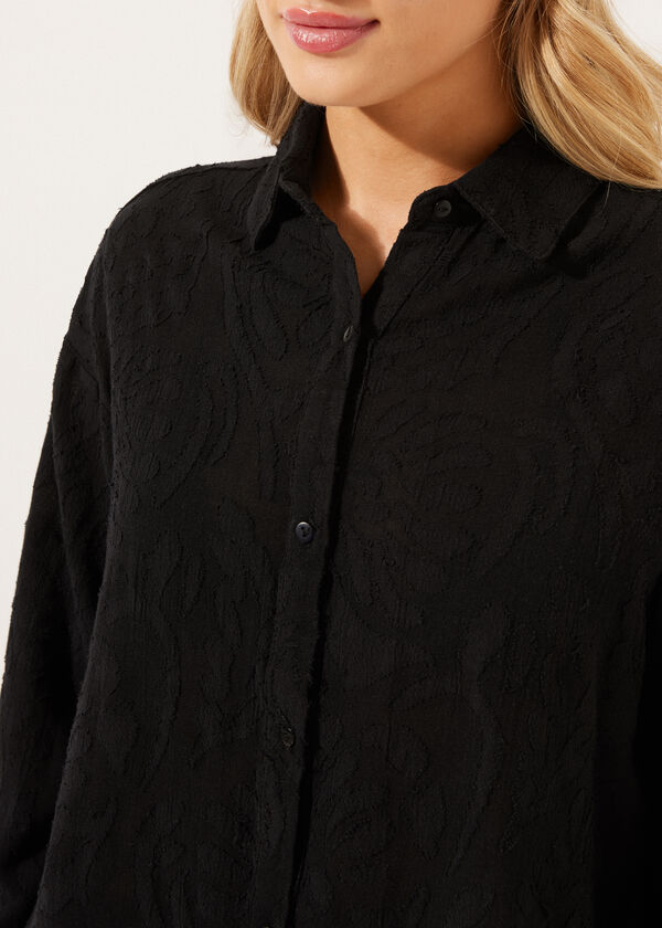 Calzedonia Cropped Jacquard Shirt
