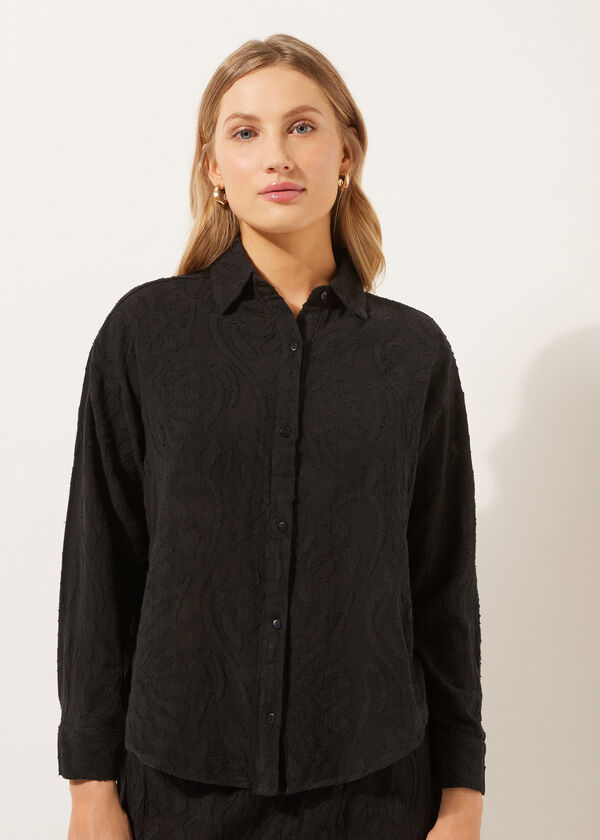 calzedonia Cropped Jacquard Shirt