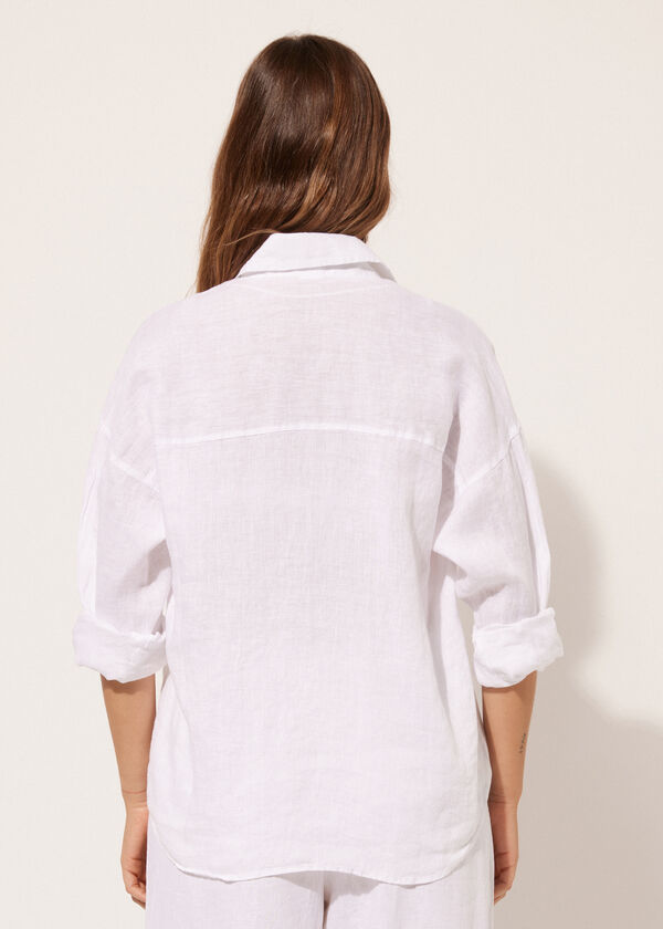 Calzedonia Cropped Linen Shirt