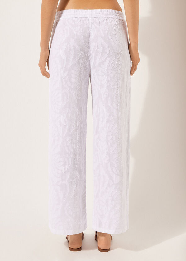 Calzedonia Jacquard Palazzo Pants