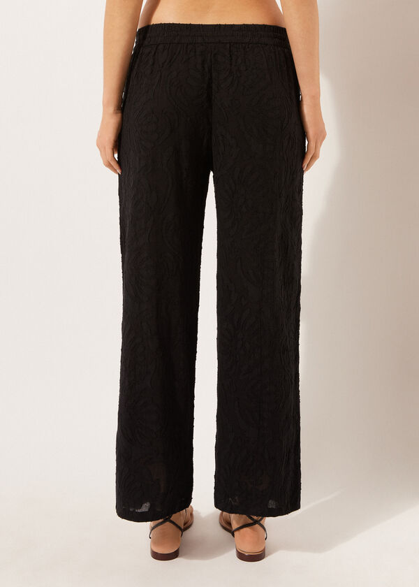 Calzedonia Jacquard Palazzo Pants
