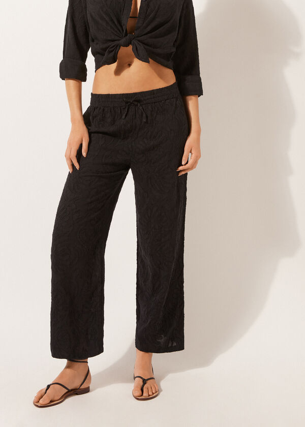 Calzedonia Jacquard Palazzo Pants