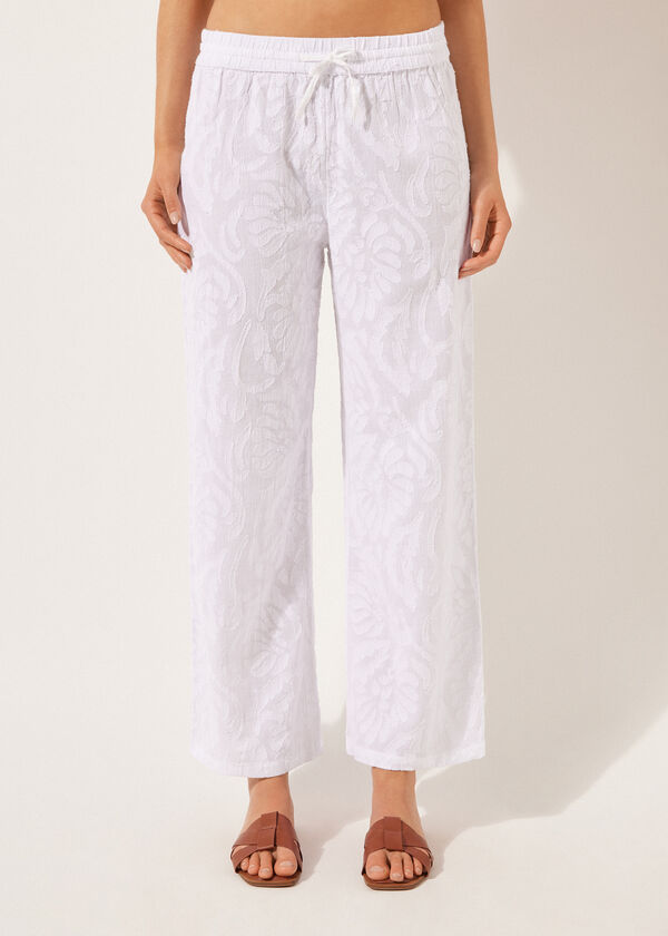 calzedonia Jacquard Palazzo Pants