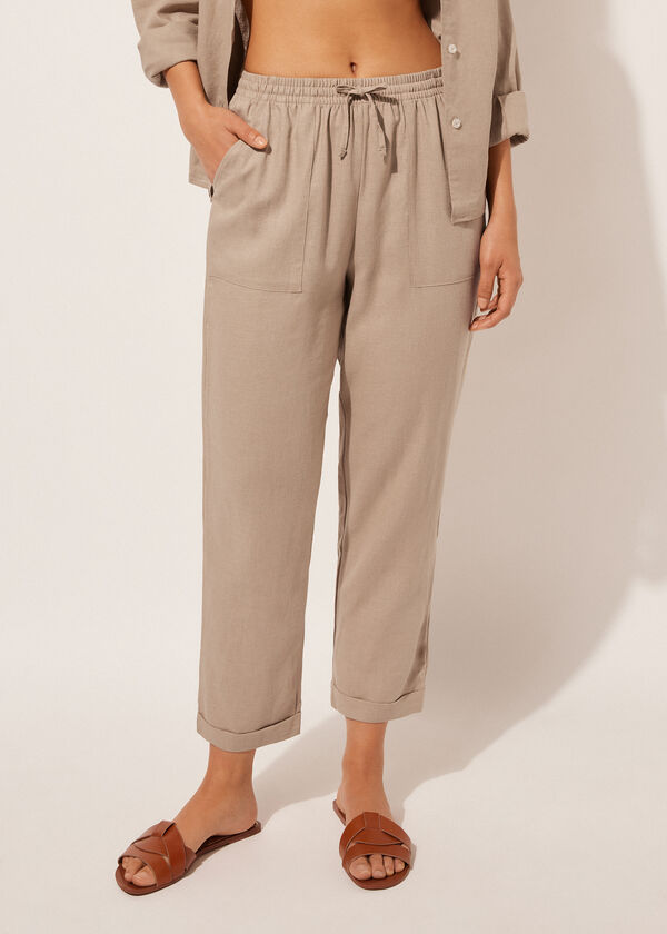 Calzedonia Linen And Viscose Pants