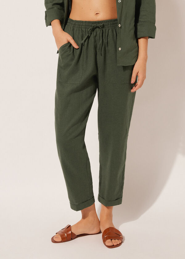 Calzedonia Linen And Viscose Pants