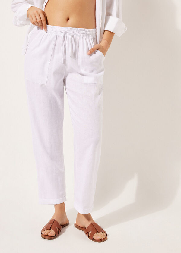 Calzedonia Linen And Viscose Pants