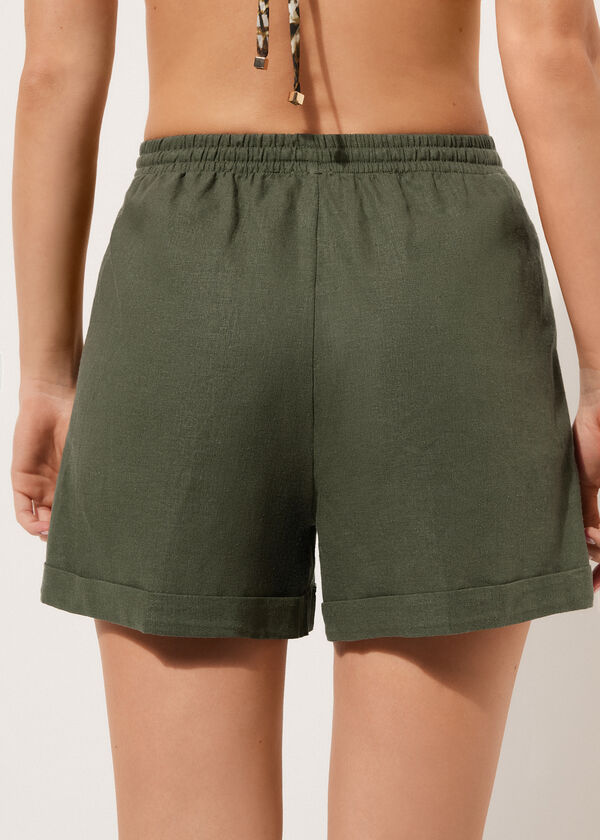 Calzedonia Linen And Viscose Shorts