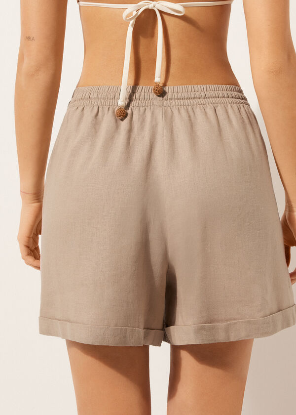 Calzedonia Linen And Viscose Shorts