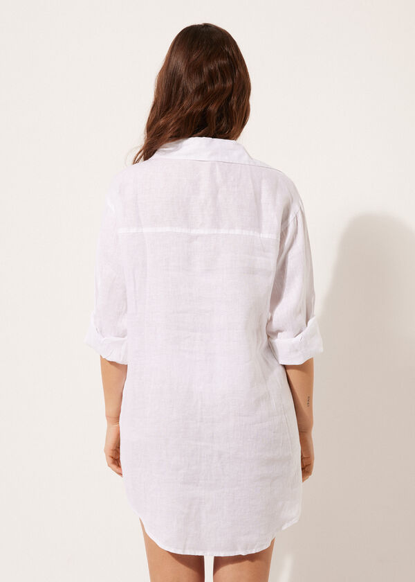 Calzedonia Linen Shirtdress