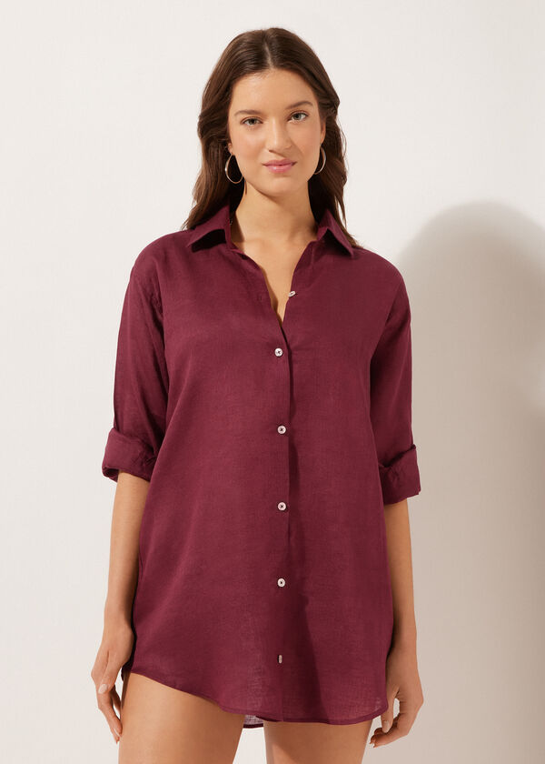 calzedonia Linen Shirtdress