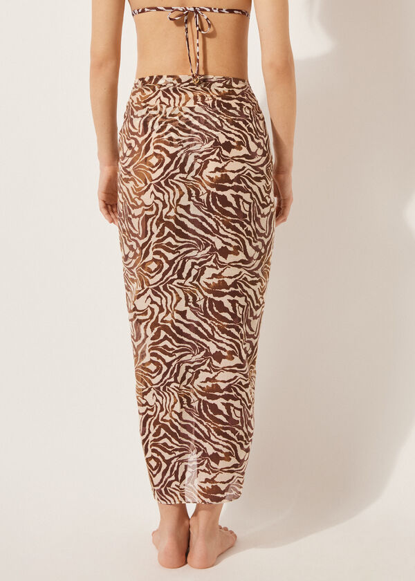 Calzedonia Long Animal Print Sarong