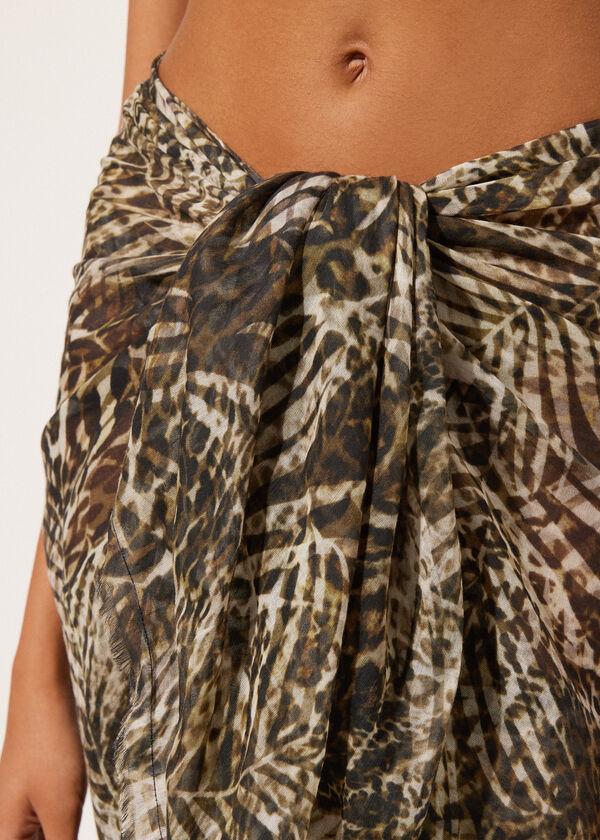 Calzedonia Long Animal Print Sarong