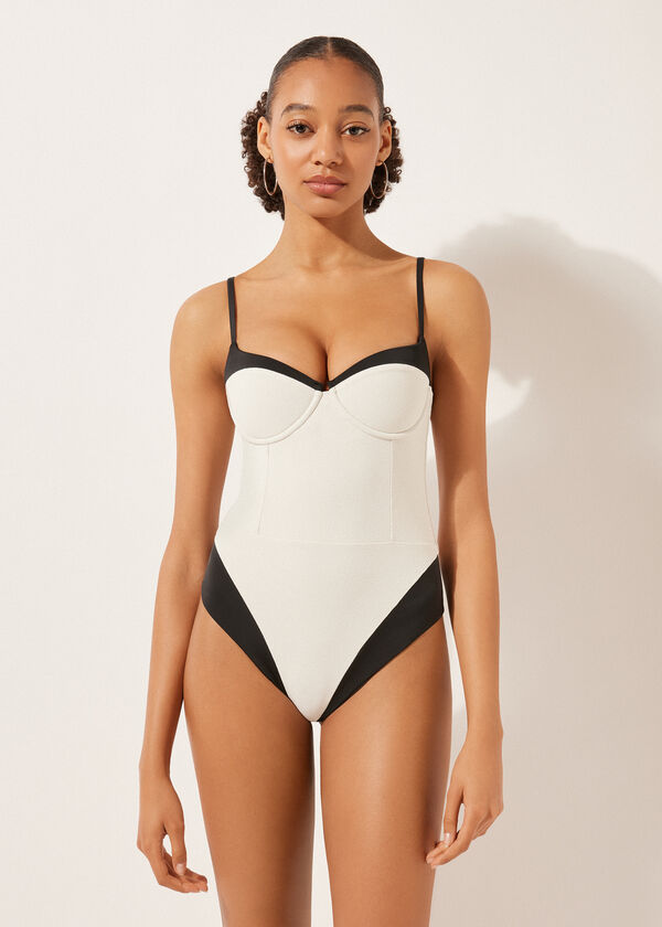 calzedonia Padded One-Piece Swimsuit Double Bikini