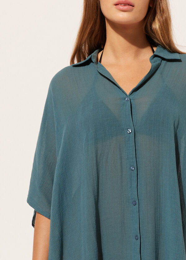 Calzedonia Shirt-Style Kaftan