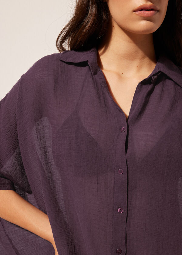 Calzedonia Shirt-Style Kaftan