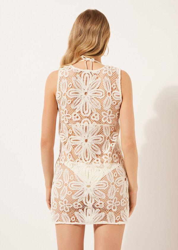 Calzedonia Short Crocheted Floral Dress