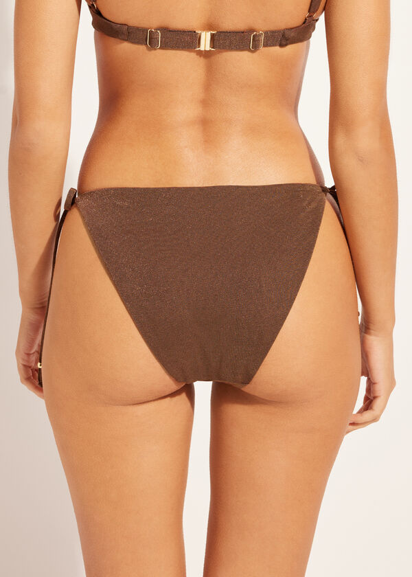 Calzedonia String Swimsuit Bottom Golden Gleam