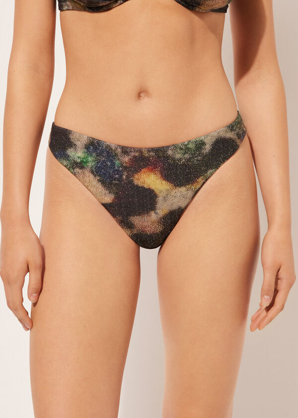 calzedonia Swimsuit Bottom Sparkling Camouflage