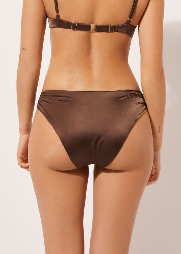 Calzedonia Swimsuit Bottoms Shiny Satin