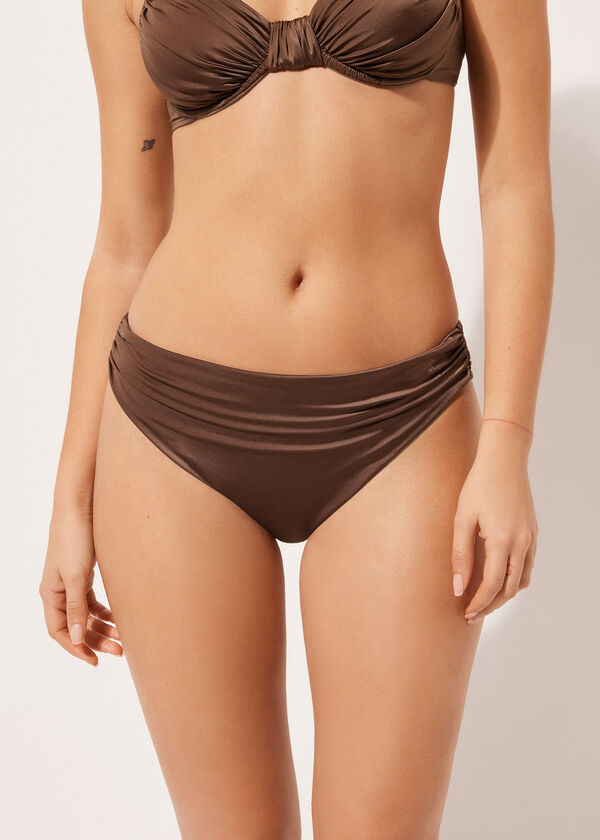 calzedonia Swimsuit Bottoms Shiny Satin