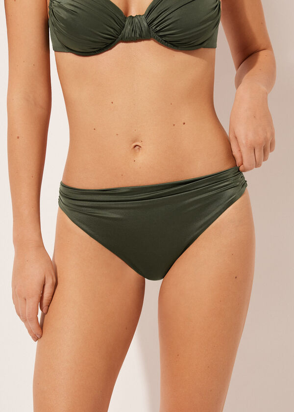 Calzedonia Swimsuit Bottoms Shiny Satin