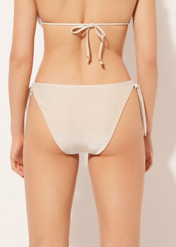 Calzedonia Tied Swimsuit Bottom Golden Gleam