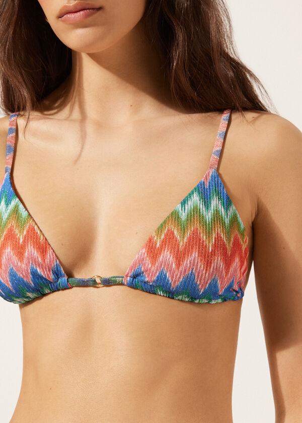 Calzedonia Triangle Swimsuit Top Elegant Chevron